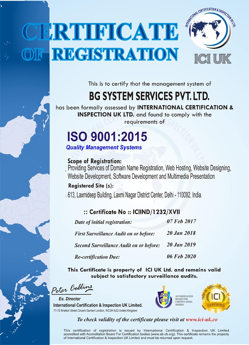 ISO Certification